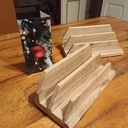 Petit support courriers ou instances en chêne.