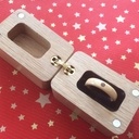 Anneau en bois avec sa boite