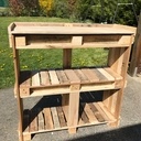Meuble de rangement en bois de palettes