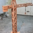 Grue miniature en bois