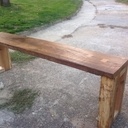 Banc style rustique