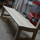 Banc exterieur en robinier