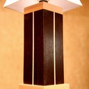 Lampe de chevet de créateur en Wengé massif