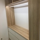 Dressing simple en mélamine et meubles Ikea que j'avais déjà
