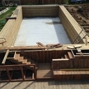 Piscine bois à Cesson