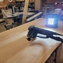 Table en chêne massif 'live edge'