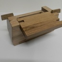 Boite à bijoux (ou autres...),  2016,  pommier et chêne