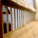 Fabrication et pose garde corps en chêne