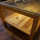 Table basse avec dessus en verre