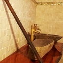 Double plan vasque en pierre