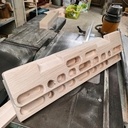 Poutre d'escalade et support de fixation amovible