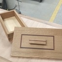 Boite chêne et sipo en queue d'arronde