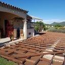 Terrasse bois Ipé sur plots plastiques