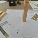 Aretier avec couronnement biaise