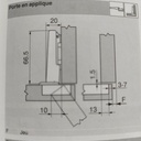 exemple d'une charnière Blum ,mais ils y a d'autres marques