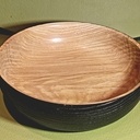 Vide-poches en chêne brûlé