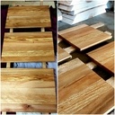 Dessous de plats en bois de récup