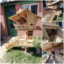 Cabane pour lapins chouchoutés