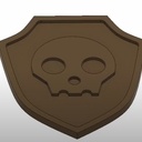 Bouclier crâne à la CNC