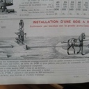 Installation d'une scie à ruban actionnée par un manège, Aux Forges de Vulcain, 1911
