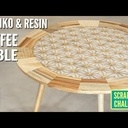 Jolie petite table avec décoration Kumiko.