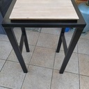 Chevet bois et acier