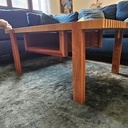 Table basse en chêne et sapelli