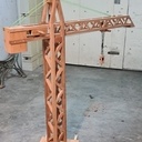 Grue miniature en bois