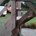 Escalier 1/4 tournant droite  2016,  Pin Douglas