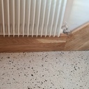 Doublage bois escalier pierre