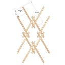 Plan kumiko modèle hishi izutsu-tsunagi