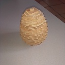Oeuf de Pâques pixélisé type Minecraft