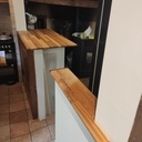 Plan de travail et tablettes cuisine