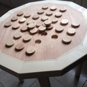 Table d'appoint de jardin / jeu de solitaire
