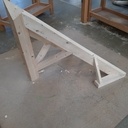 Aretier avec couronnement biais