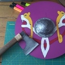 Bouclier et hache viking (pour enfants)