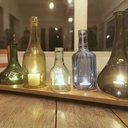 Bougeoir de bouteilles