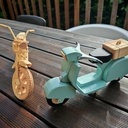 Scooter et moto en bois
