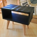 Chevet marqueterie 3d