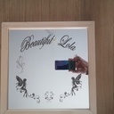 Cadre miroir gravé laser