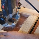 Réalisation de la feuillure à la défonceuse