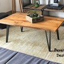 Table basse de style industriel