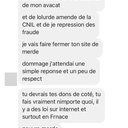 Message sur Facebook au 29/11/2022 11:41