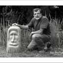 Sculpture bois Viking