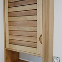 Meuble salle de bains en robinier