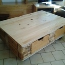 Table basse en palette