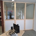 Cloisons modulaires tout en réemploi