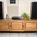 Meuble TV / HiFi chêne et Valchromat