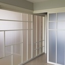 Cloisons type japonaises en galandage.