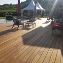 Terrasse bois Ipé sur plots plastiques